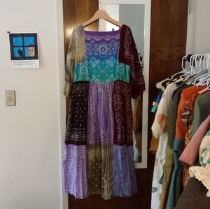 Psychic Outlaw bandana maxi dress